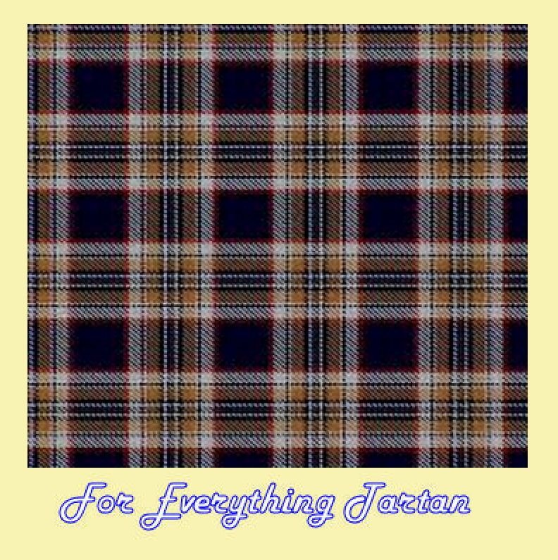 Image 0 of Stewart Navy Tartan Polyviscose Plaid Fabric Swatch  