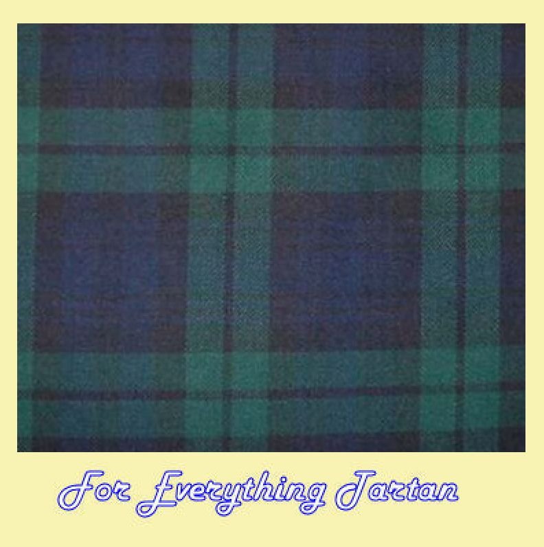 Image 0 of Blackwatch Modern Tartan Brushed Cotton Plaid Fabric Swatch  