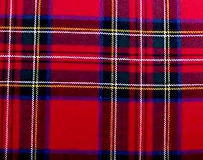 Image 1 of Stewart Royal Modern Tartan Cotton Plaid Fabric x 1 metre