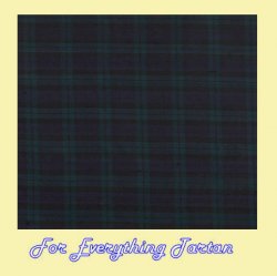 Blackwatch Modern Mini Tartan Dupion Silk Plaid Fabric Swatch  