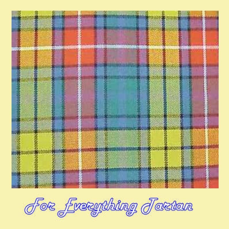 Image 0 of Buchanan Ancient Tartan Dupion Silk Plaid Fabric Swatch  