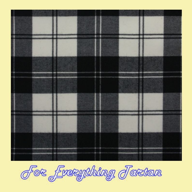 Erskine Black White Tartan Dupion Silk Plaid Fabric Swatch