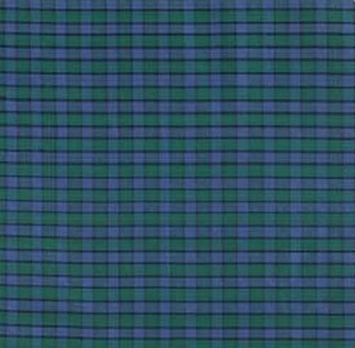 Image 1 of Flower Of Scotland Mini Tartan Dupion Silk Plaid Fabric Swatch  
