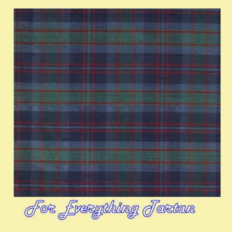 Image 0 of Grampian Tartan Dupion Silk Plaid Fabric Swatch  