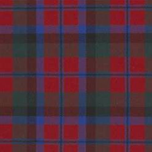 Image 1 of MacNaughton Modern Tartan Dupion Silk Plaid Fabric Swatch  