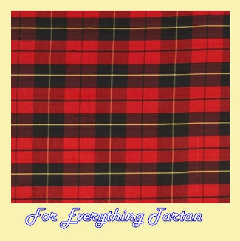 Image 0 of Wallace Modern Tartan Dupion Silk Plaid Fabric Swatch  