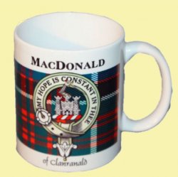 MacDonald Clanranald Ceramic Mugs MacDonald Clanranald Clan Badge Mugs Set of 2