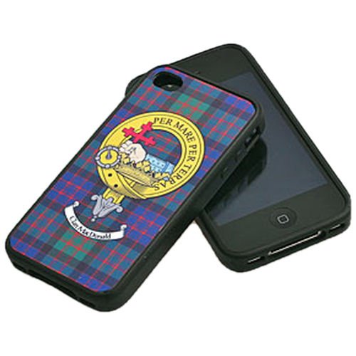 Image 1 of Clan Crest Tartan Badge Black iPhone 5 Cover Clan Badge Case