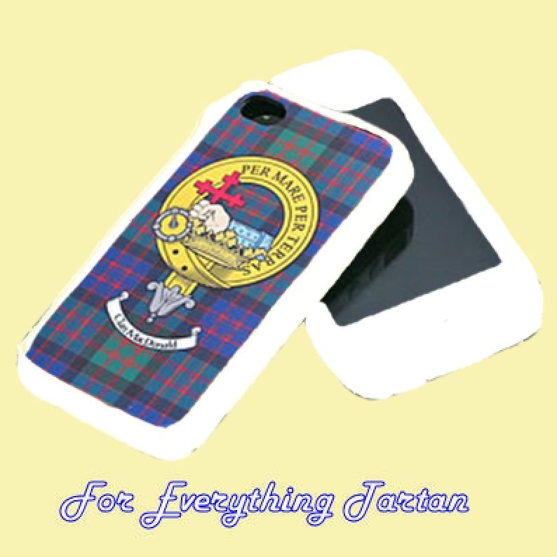 Image 0 of Clan Crest Tartan Badge White iPhone 4s Cover Clan Badge Case