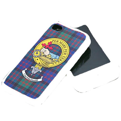 Image 1 of Clan Crest Tartan Badge White iPhone 4 Cover Clan Badge Case