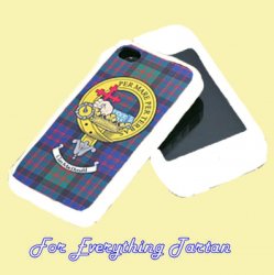 Clan Crest Tartan Badge White iPhone 4 Cover Clan Badge Case