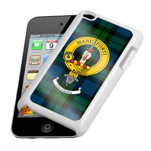 Image 1 of Clan Crest Tartan Badge White iPod 4G Touch Cover Clan Badge Cover