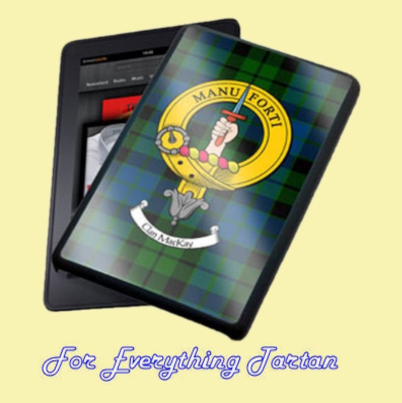Image 0 of Clan Crest Tartan Badge Black Kindle Fire Cover Clan Badge Kindle Cover