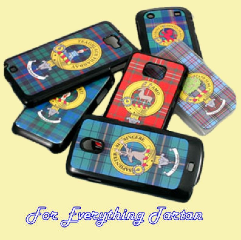 Image 2 of Clan Crest Tartan Badge Black Blackberry Curve 8520 Cover Clan Badge Cover