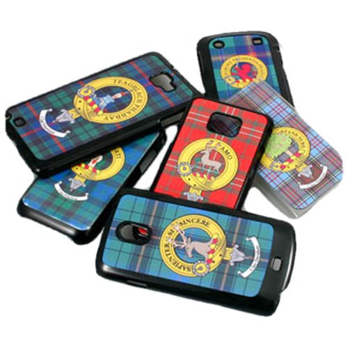Image 3 of Clan Crest Tartan Badge Black Blackberry Curve 8520 Cover Clan Badge Cover