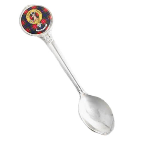 Image 3 of Clan Crest Tartan Badge Polished Metal Collectors Souvenir Spoon