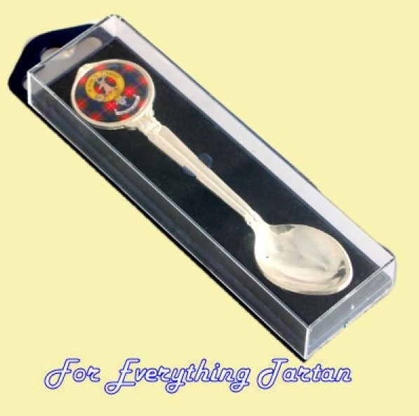 Image 4 of Clan Crest Tartan Badge Polished Metal Collectors Souvenir Spoon
