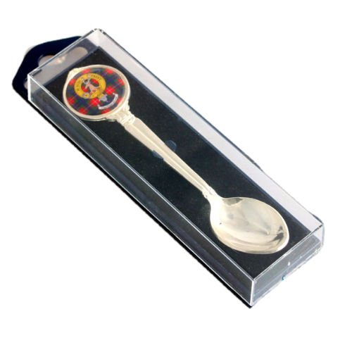 Image 5 of Clan Crest Tartan Badge Polished Metal Collectors Souvenir Spoon