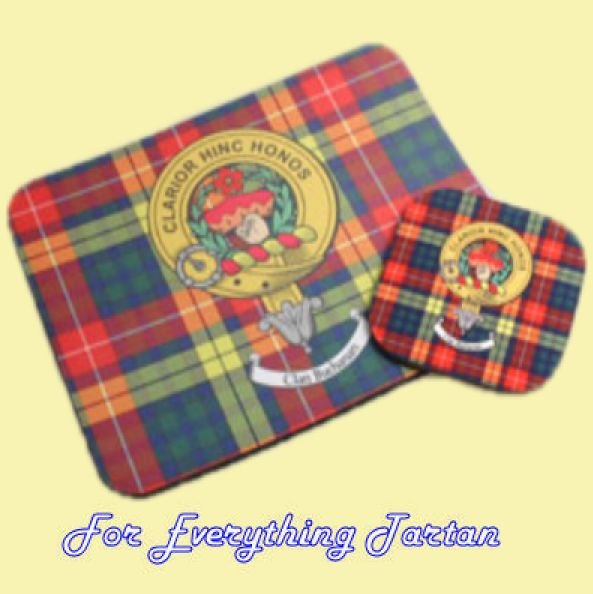 Image 0 of Clan Crest Tartan Badge Mousemat And Coaster Gift Set