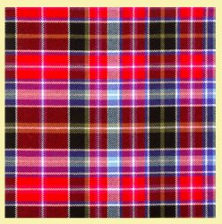 Aberdeen District Lightweight 10oz Wool Tartan Fabric Swatch 