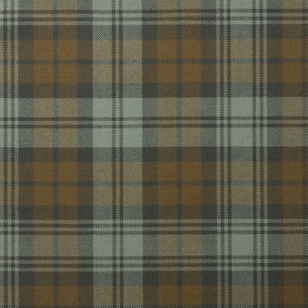 Image 1 of Black Watch Weathered Lightweight Reiver 10oz Tartan Wool Fabric 