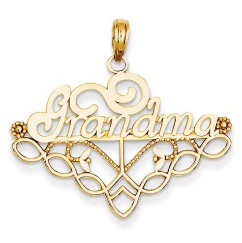 Image 1 of Grandma Family 14K Yellow Gold Pendant Charm