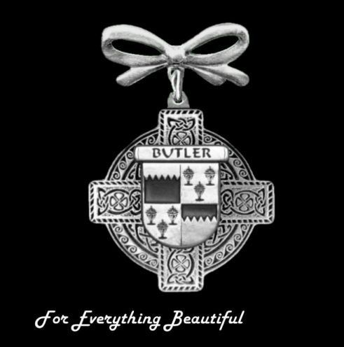 Image 0 of Celtic Cross Bow Irish Coat of Arms Sterling Silver Brooch