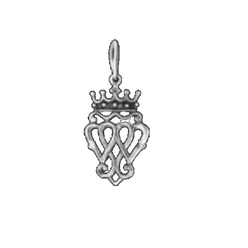 Image 1 of Queen Mary Design Luckenbooth Tiny Sterling Silver Charm