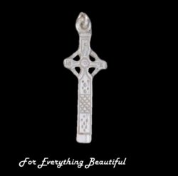 Celtic Cross Themed Sterling Silver Charm