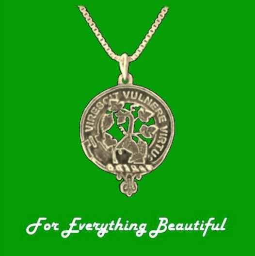 Image 0 of Clan Crest Small Clan Badge 10K Yellow Gold Pendant 