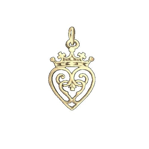 Image 1 of Queen Mary Design Luckenbooth Medium 10K Yellow Gold Charm