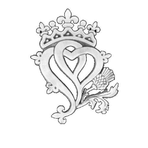 Image 1 of Hearts And Thistle Luckenbooth Large Sterling Silver Pendant