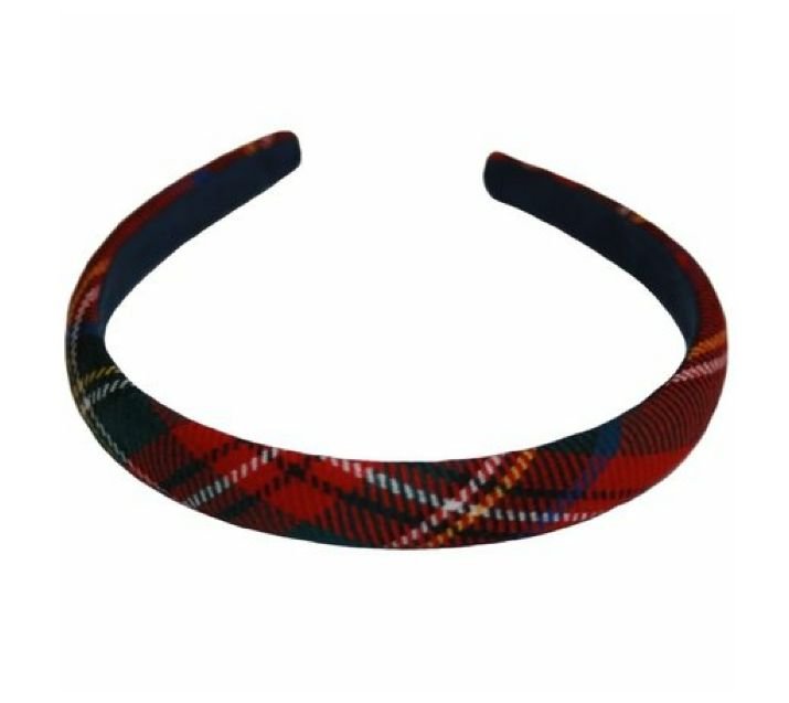 Image 1 of Royal Stewart Modern Tartan Lightweight Fabric Narrow Hair Band Headband