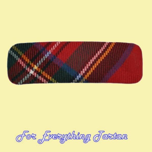 Image 0 of Royal Stewart Modern Tartan Lightweight Fabric Straight Bar Medium Hairclip
