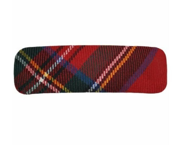 Image 1 of Royal Stewart Modern Tartan Lightweight Fabric Straight Bar Medium Hairclip