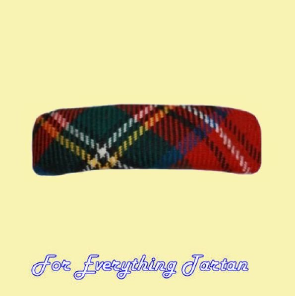 Image 0 of Royal Stewart Modern Tartan Lightweight Fabric Straight Bar Small Hairclip
