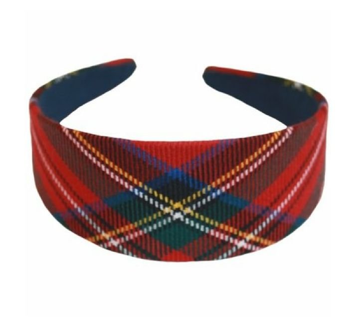 Image 1 of Royal Stewart Modern Tartan Lightweight Fabric Wide Hair Band Headband