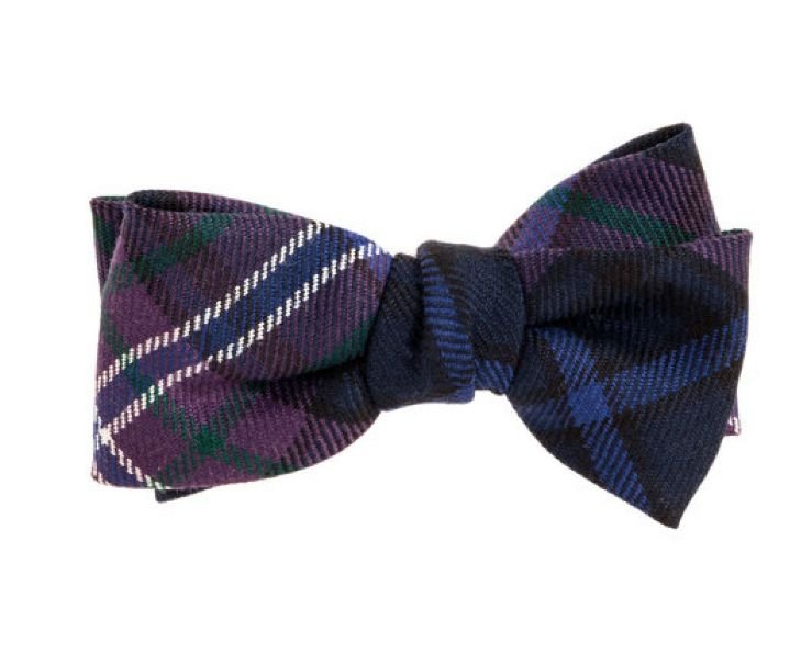 Image 1 of Scotland Forever Modern Tartan Lightweight Fabric Bow Tie Hairclip