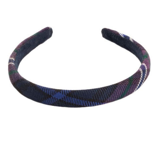 Image 1 of Scotland Forever Modern Tartan Lightweight Fabric Narrow Hair Band Headband