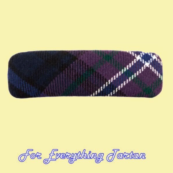 Image 0 of Scotland Forever Modern Tartan Lightweight Fabric Straight Bar Medium Hairclip