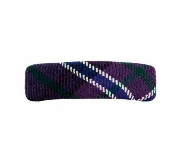 Image 1 of Scotland Forever Modern Tartan Lightweight Fabric Straight Bar Small Hairclip