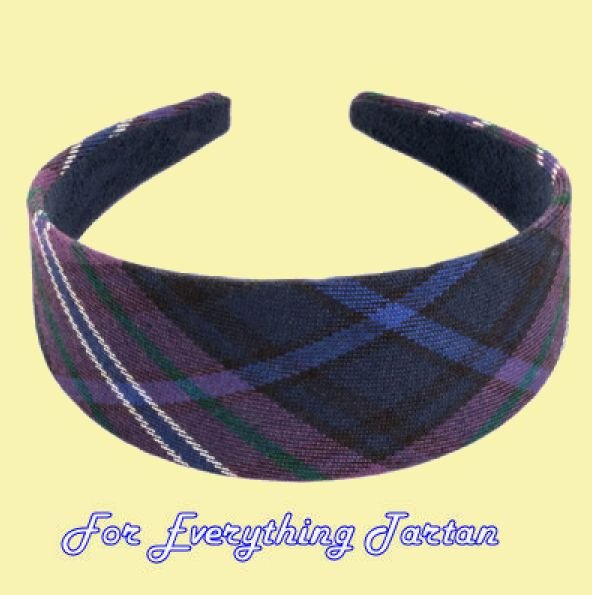 Image 0 of Scotland Forever Modern Tartan Lightweight Fabric Wide Hair Band Headband