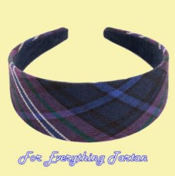 Scotland Forever Modern Tartan Lightweight Fabric Wide Hair Band Headband