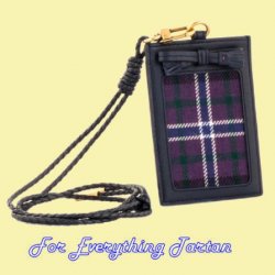 Scotland Forever Modern Tartan Lightweight Fabric Leather Luggage Address Tag