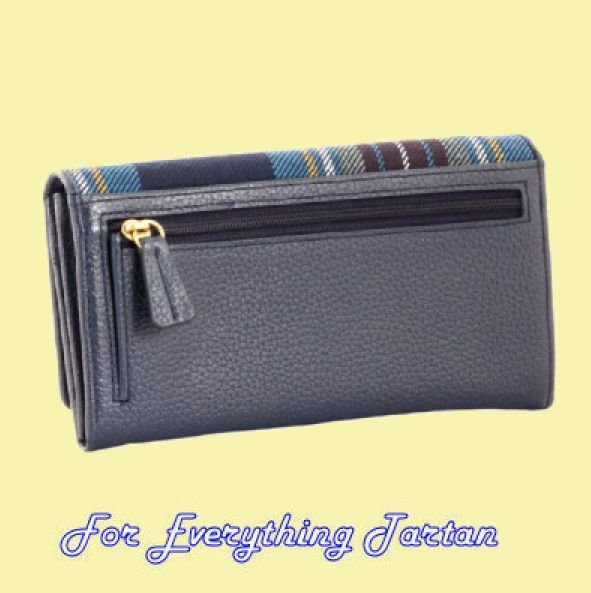Image 2 of Holyrood Modern Tartan Fabric Leather Medium Ladies Purse Wallet