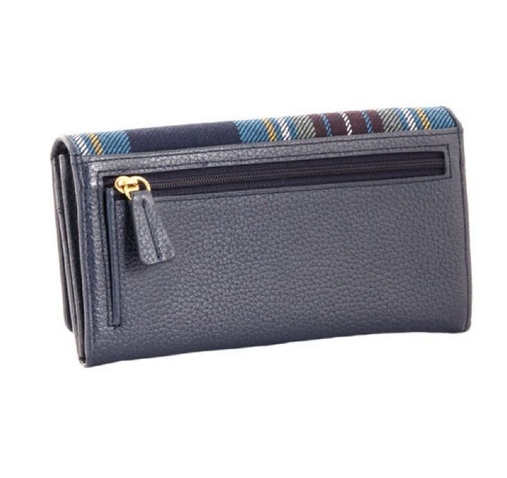 Image 3 of Holyrood Modern Tartan Fabric Leather Medium Ladies Purse Wallet