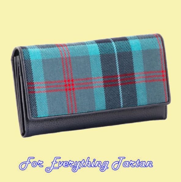 Image 0 of Lochness Tartan Fabric Leather Medium Ladies Purse Wallet