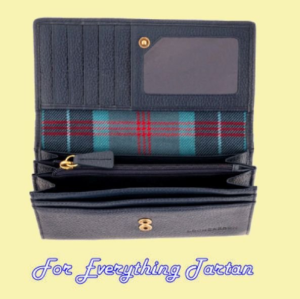 Image 4 of Lochness Tartan Fabric Leather Medium Ladies Purse Wallet
