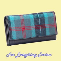 Lochness Tartan Fabric Leather Medium Ladies Purse Wallet
