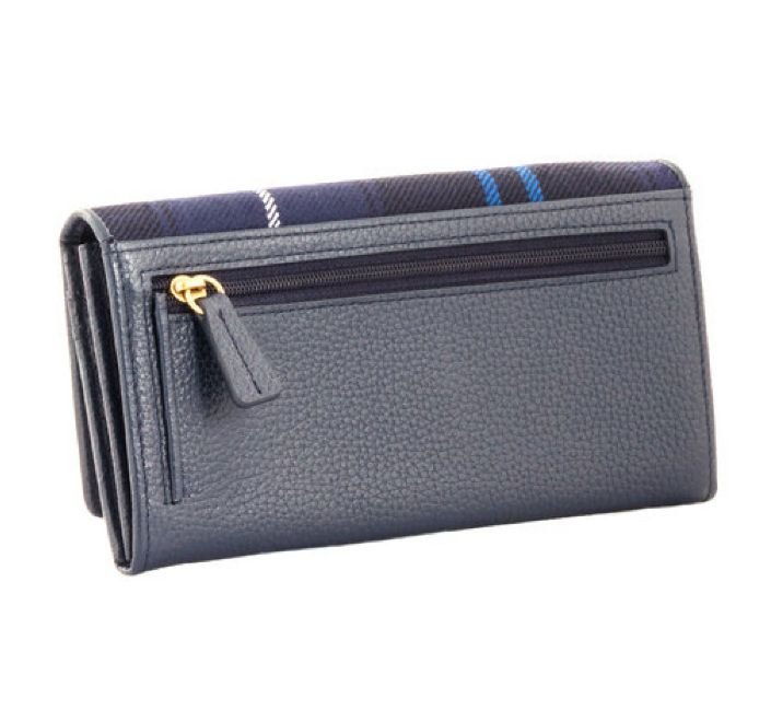 Image 3 of Patriot Modern Tartan Fabric Leather Medium Ladies Purse Wallet